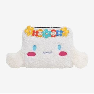 Loungefly Cinnamoroll Flower Crown Fuzzy Mini Wallet NWT